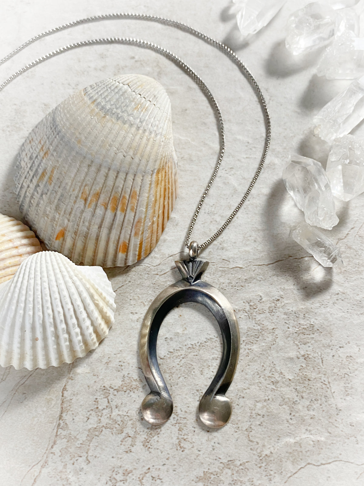 Navajo Naja Pendant Necklace | Sterling Silver Native American Navajo Naja Pendant Necklace | Sterling Silver Native American