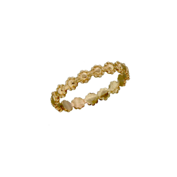 Gold Daisy Band | 14k Gold Filled Ring Size 4 5 6 7 8 9 | Light Years