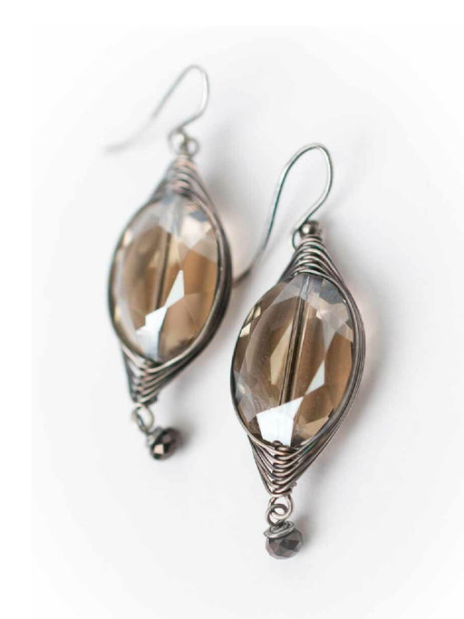 Windsor Castle Crystal Dangle Earrings | Handmade | Light Years Jewelry