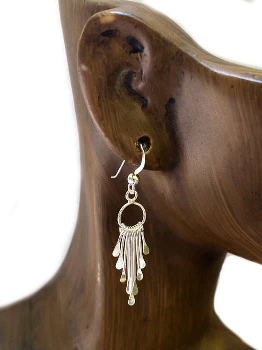 Paddle Fringe Dangles | Sterling Silver Earrings | Light Years Jewelry