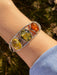 Multi Amber Cuff Bracelet | Sterling Silver Baltic Amber | Light Years