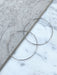 Large Thin Endless Hoops | Gold or Silver Plated | Light Years Jewelry