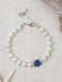 Seaside Kyanite & Pearl Bracelet | Handmade Sterling Silver | Light Years
