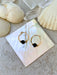 Onyx Beaded Hoops | 14kt Gold Filled Earrings | Light Years Jewelry
