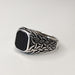 Celtic Knot Onyx Men's Ring | Sterling Silver Size 9 10 11 12 | Light Years
