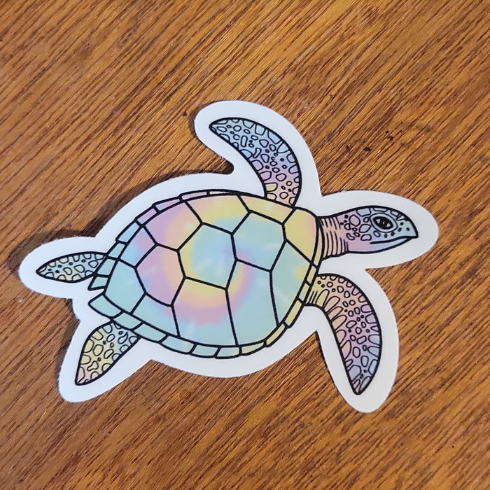 Tie Dye Sea Turtle Sticker | Gifts and Decor | Light Years Jewelry