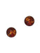 Baltic Amber Ball Studs Earrings | Sterling Silver Posts | Light Years
