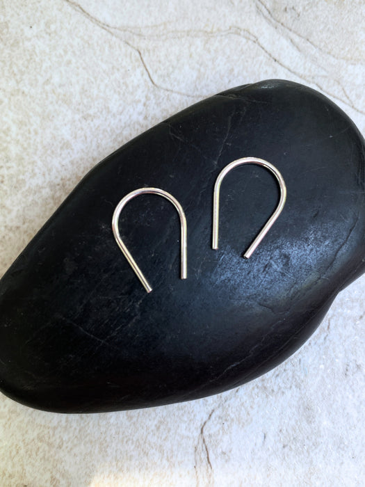 Minimalist Ear Threads | Sterling Silver Gold Filled Niobium Earrings | Light Years