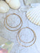 Double Hammered Hoops | 14kt Gold Filled Earrings | Light Years Jewelry
