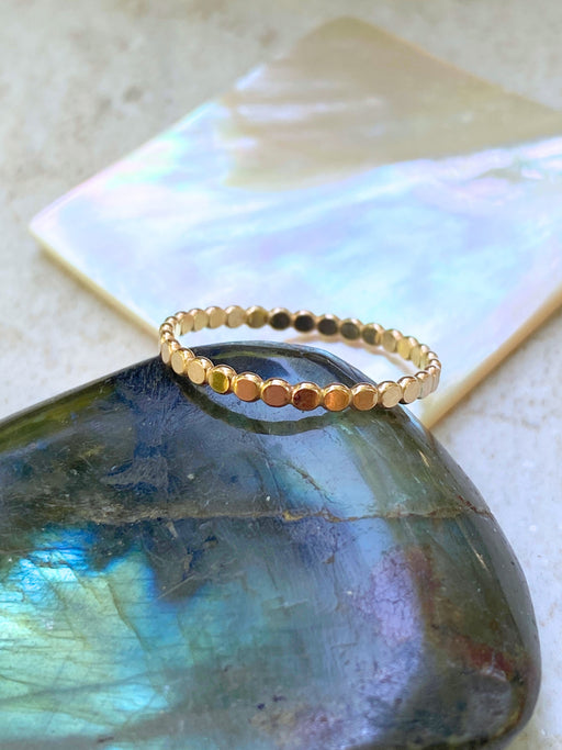 14k Gold Filled Dot Band | Rings Size 3 4 5 6 7 8 9 10 | Light Years Jewelry
