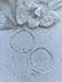 Double Hammered Hoops | Sterling Silver Earrings | Light Years Jewelry