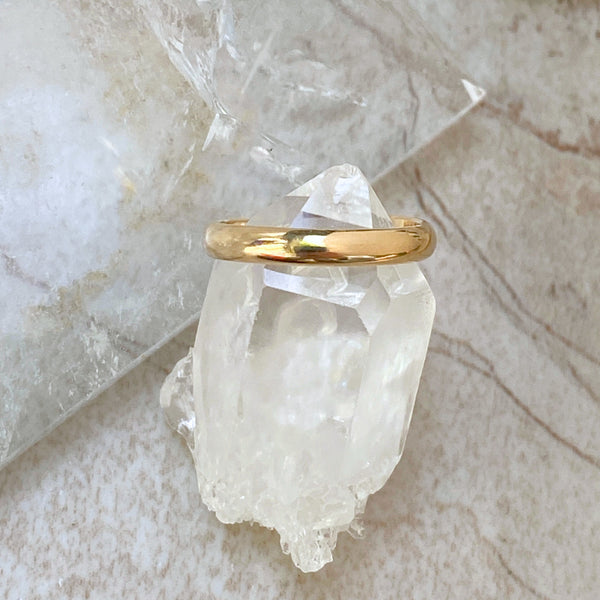 Thick Gold Band Toe Ring | 14kt Gold Filled Handmade USA | Light Years