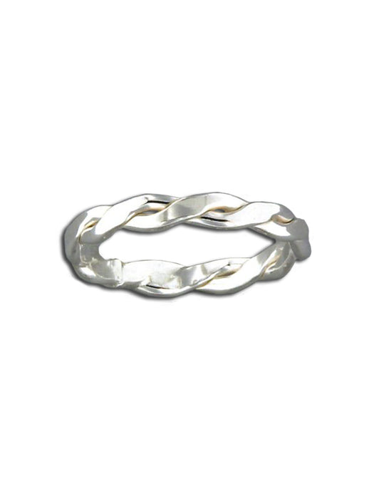 Twisted Sterling Silver Band