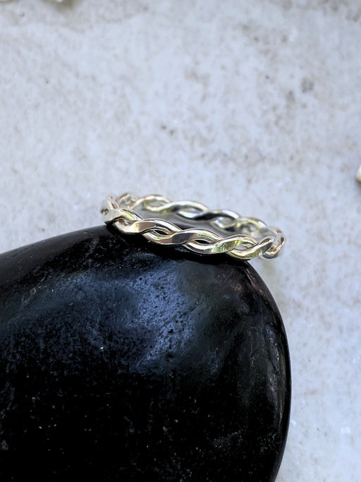 Thick Twisted Band | Sterling Silver Ring Size 3 4 5 6 7 8 9 10 11 | Light Years