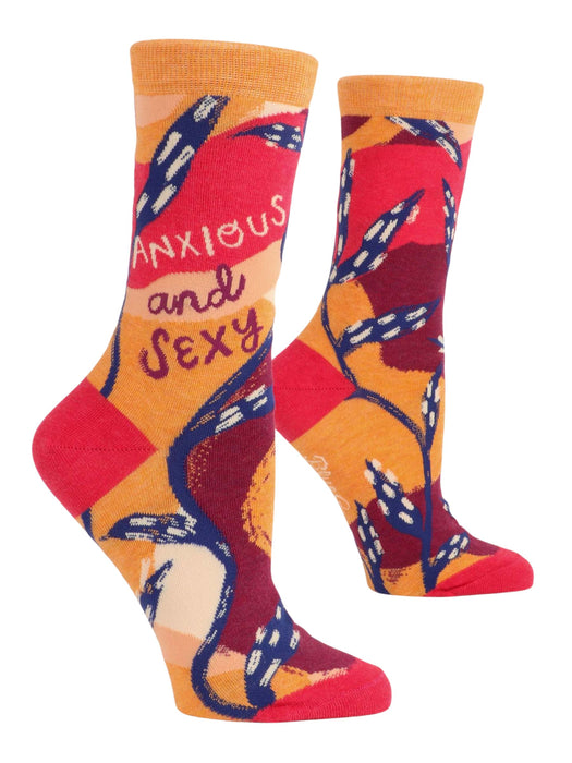 Anxious & Sexy Crew Socks by Blue Q