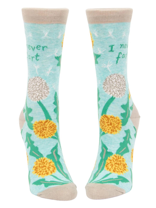 I Never Fart Crew Socks by Blue Q | Gifts and Accessories | Light Years Jewelry