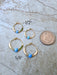 Blue Opal Beaded Hoops | Sterling Silver Gold Filled Earrings | Light Years