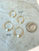 White Opal Beaded Hoops | Sterling Silver Gold Filled Earrings | Light Years