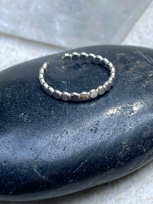 Dot Band Toe Ring | Sterling Silver USA Made | Light Years Jewelry
