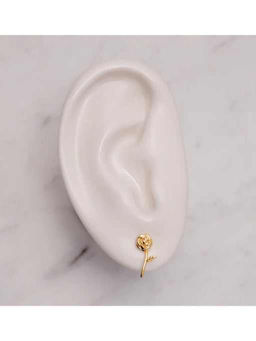 Golden Rose Posts | 18kt Dipped Brass Studs Earrings | Light Years