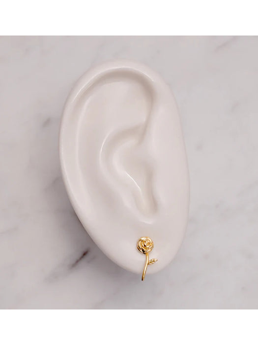 Golden Rose Posts | 18kt Dipped Brass Studs Earrings | Light Years