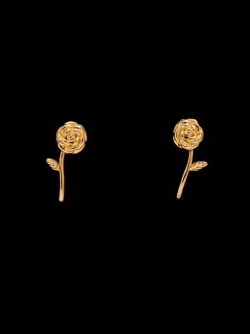 Golden Rose Posts | 18kt Dipped Brass Studs Earrings | Light Years