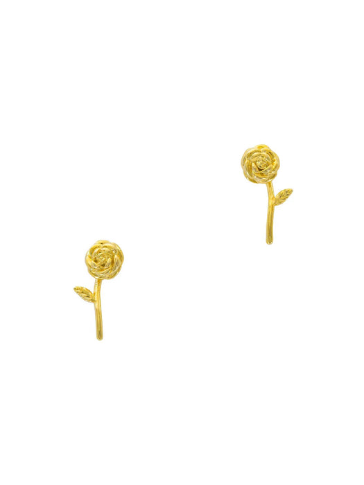Golden Rose Posts | 18kt Dipped Brass Studs Earrings | Light Years