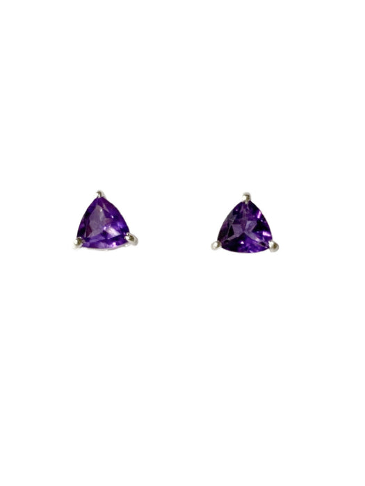 Trillion Gemstone Posts | Sterling Silver Studs Earrings | Light Years
