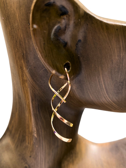 Mini Double Twist Spiral Earrings | 14kt Gold Filled | Light Years Jewelry