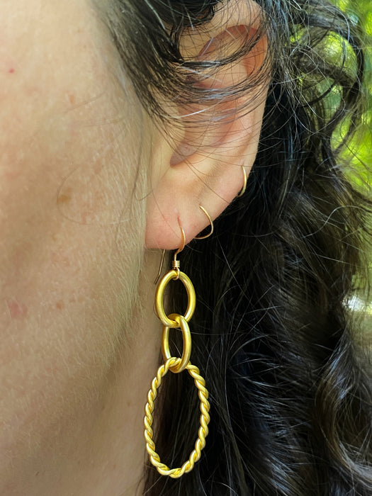 Chunky Chain Link Dangles | 14kt Gold Filled Earrings | Light Years