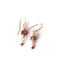 Wrapped Ruby Briolette Dangles by Anne Vaughan | Gold Filled Earrings | Light Years