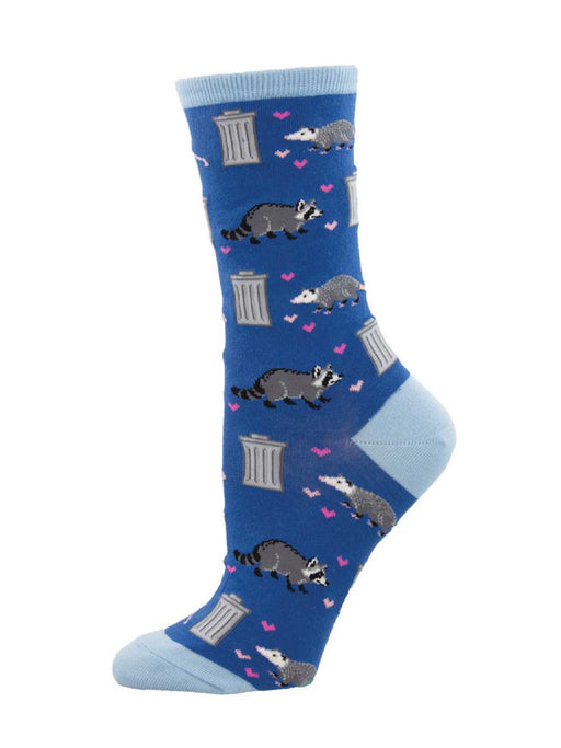 Trashy Love Socks | Possum Raccoons Love Trash Crew | Light Years Jewelry