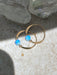 Blue Opal Beaded Hoops | Sterling Silver Gold Filled Earrings | Light Years