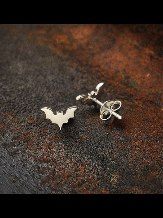 Tiny Bat Posts | Sterling Silver Halloween Studs Earrings | Light Years Jewelry