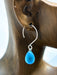 Sea Glass Droplet Earrings | Sterling Silver Dangles | Light Years Jewelry