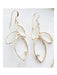 Three Leaves Crystal Accent Dangles | Gold Filled Earrings | Light Years