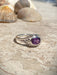 Faceted Amethyst Ring | Sterling Silver 5 6 7 8 | Light Years Jewelry 