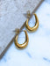 U Drop Post Hoops | Gold Plated Studs Earrings | Light Years Jewelry