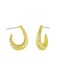U Drop Post Hoops | Gold Plated Studs Earrings | Light Years Jewelry