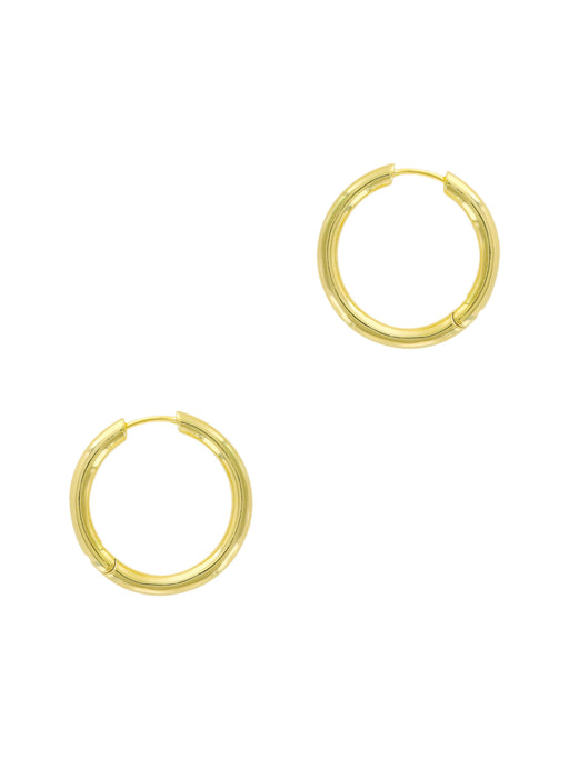 Endless Huggie Hoops | Gold Silver Plated Earrings | Light Years Jewelry