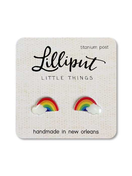 Rainbow & Cloud Posts by Lilliput Little Things | USA Studs | LIght Years