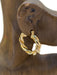 Thick Twisted Pincatch Hoops | Gold Plated Earrings | Light Years Jewelry