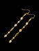 Long Shaped CZ Statement Dangles | Gold Pated Earrings | Light Years
