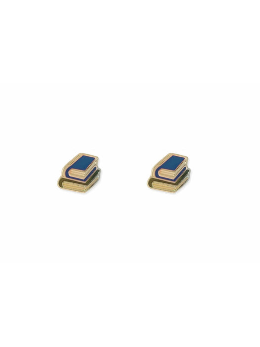 Book Stack Posts | Surgical Steel Gold Studs Earrings | Light Years