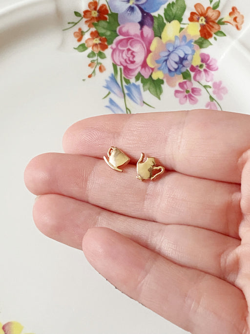 Gold Tea Set Mismatched Posts | Surgical Steel Stud Earrings | Light Years