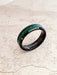 Black Green Bamboo Tungsten Band | Men's Rings Size 10 11 12 | Light Years