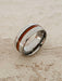 Striped Wood Inlay Tungsten Band | Men's Rings Size 8 9 10 11 12 | Light Years
