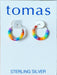 Rainbow Glitter Endless Hoops by Tomas | Sterling Silver Earrings | Light Years