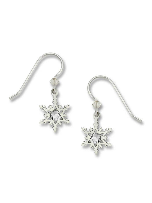 Crystal Snowflake Earrings by Sienna Sky