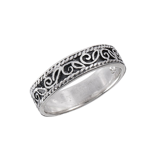 Leaf Design Ring | Sterling Silver 3 4 5 6 7 8 9 | Light Years Jewelry